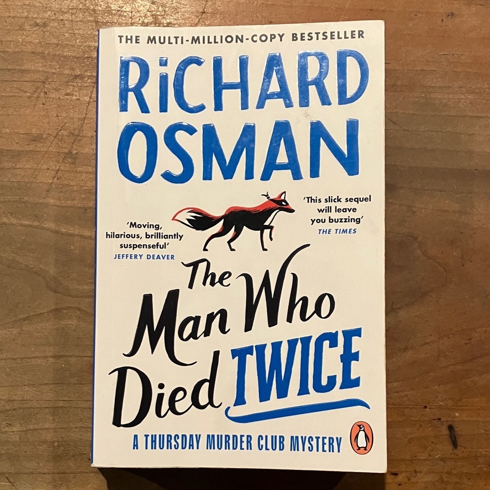 Richard Osman The Man Who Died Twice - paperback soft cover edition